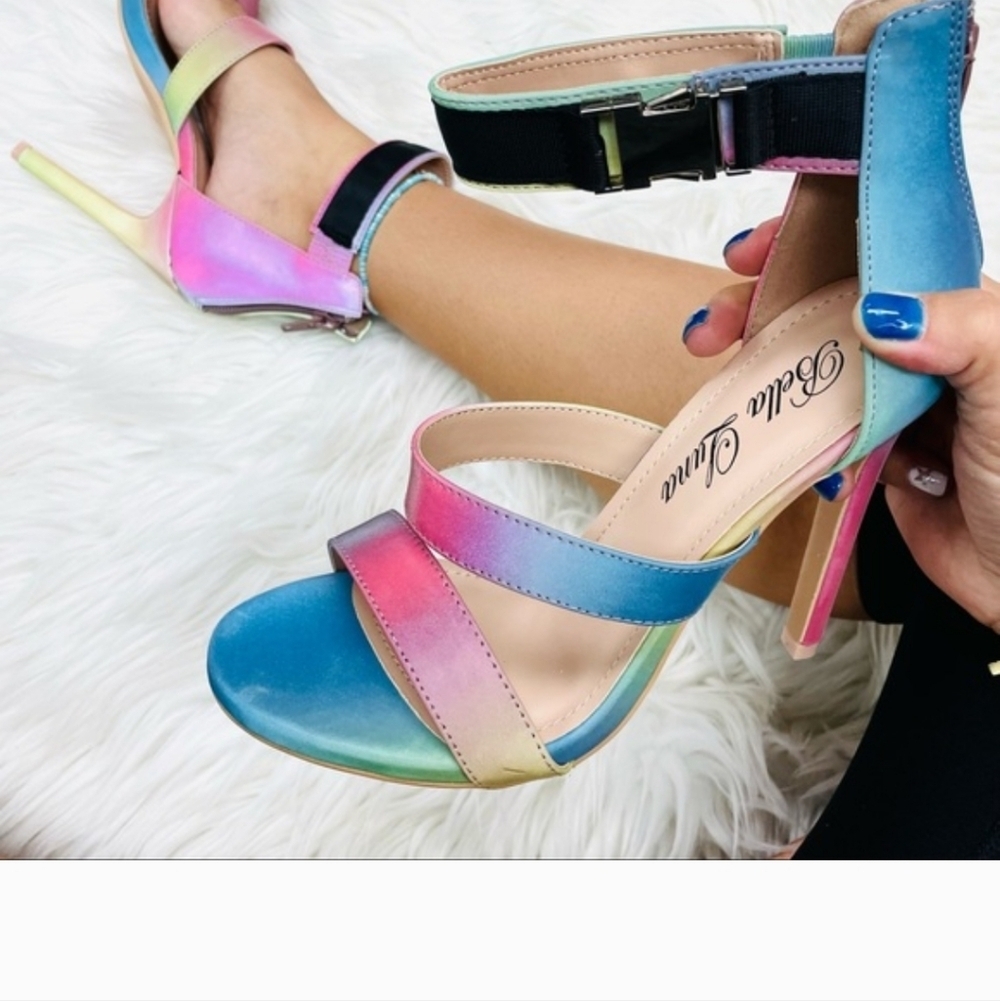 Colorful Gradient High Heels - Picture 8 of 10